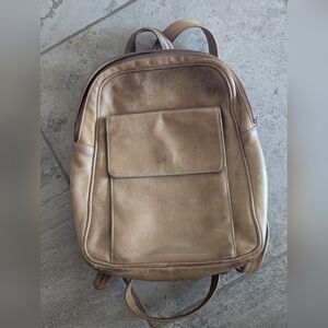 Tignanello Brown Leather Backpack